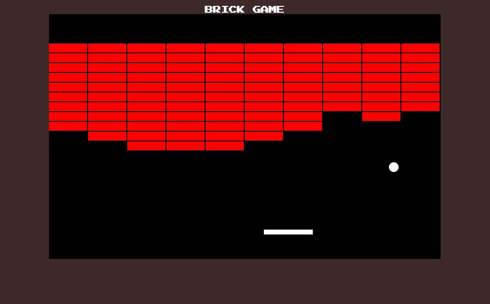 Javascript Brick Breaker Classic Game